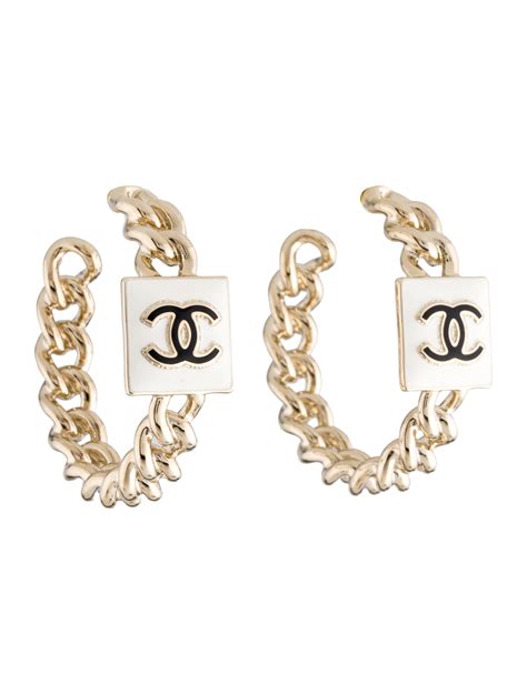 chanel hoop earring|cheap Chanel hoop earrings.